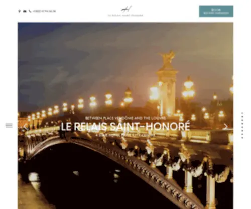 Hotel-Relais-Saint-Honore.com(Official Website ✅ Best Rates in Direct) Screenshot