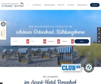 Hotel-Rosenhof-Kuehlungsborn.de(Hotel Rosenhof GbR inKühlungsborn) Screenshot