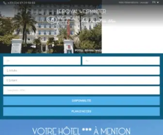 Hotel-Royal-Westminster.com(Le Royal Westminster) Screenshot