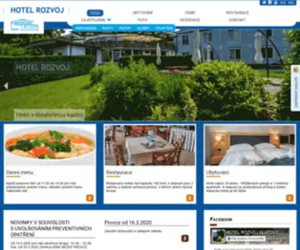 Hotel-Rozvoj.cz(Hotel a restaurace v Klatovech. Bezbariérový přístup. Konferenční místnost) Screenshot
