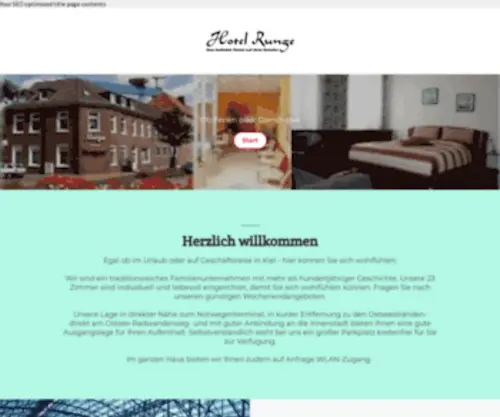 Hotel-Runge.de(Hotel Runge in Kiel) Screenshot