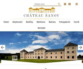 Hotel-Sanov.cz(Chateau Šanov) Screenshot