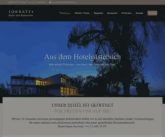 Hotel-Sokrates.ch(Hotel Restaurant Sokrates direkt am Bodensee) Screenshot