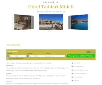 Hotel-Taddart.ma(Compare prices and find the best deal for the Hôtel Taddart in Midelt) Screenshot