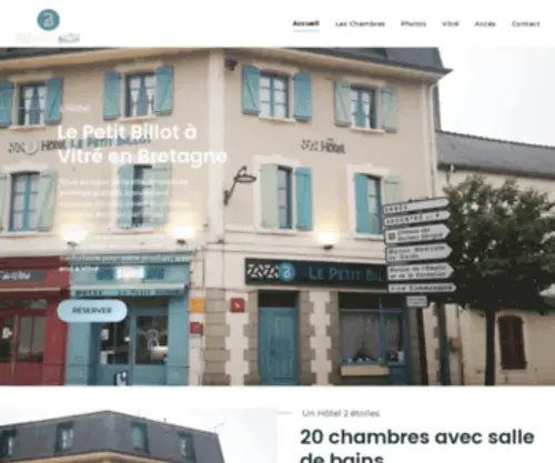 Hotel-Vitre.com(Hotel Le Petit Billot à Vitré) Screenshot