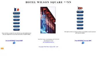 Hotel-Wilson.com(Hotel Wilson Square TOULOUSE) Screenshot