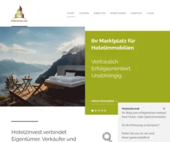 Hotel2Invest.ch(Ihr Marktplatz für Hotelimmobilien) Screenshot