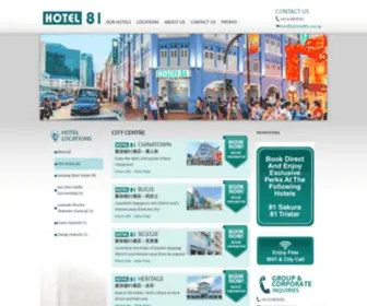 Hotel81.com.sg(Hotel 81 (SG Clean)) Screenshot