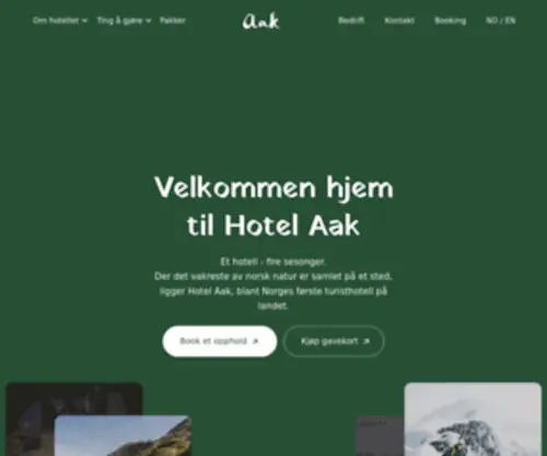 Hotelaak.no(Hotel Aak) Screenshot