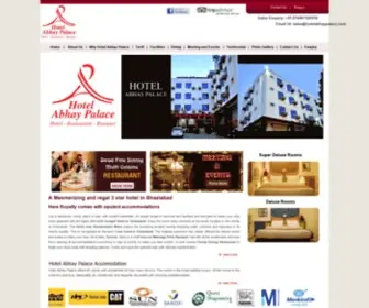 Hotelabhaypalace.com(Hotel in Ghaziabad) Screenshot