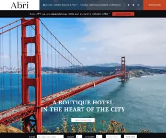 Hotelabrisf.com(Union Square Hotels) Screenshot