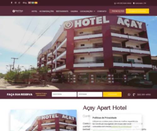 Hotelacay.com.br(Hotel Açay) Screenshot