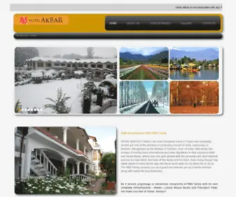 Hotelakbar.com(Dal Lake facing Hotel in Srinagar) Screenshot