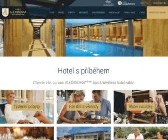 Hotelalexandria.cz(Největší wellness v Luhačovicích) Screenshot