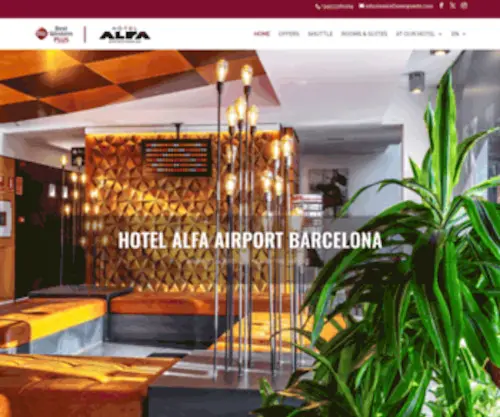 Hotelalfaaeropuerto.com(Hotel Alfa Barcelona Airport) Screenshot