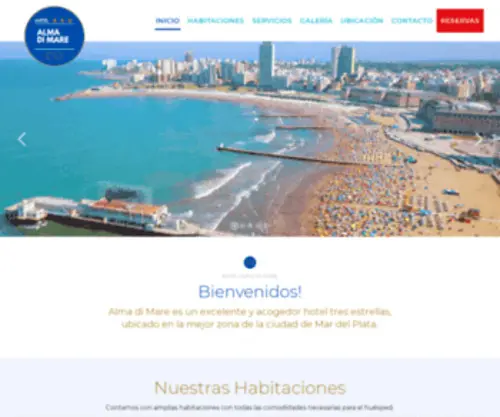 Hotelalmadimare.com(Hotel en Mar del Plata) Screenshot