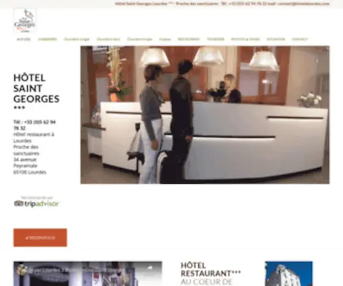 Hotelalourdes.com(Hôtel Saint) Screenshot