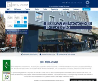 Hotelamericasevilla.com(Hotel América Sevilla) Screenshot