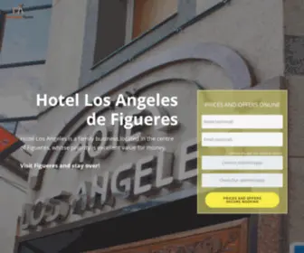 Hotelangeles.com(Hotel Los Angeles de Figueres) Screenshot