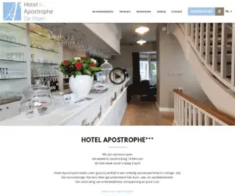 Hotelapostrophe.be(Hotel Apostrophe) Screenshot