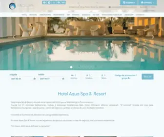 Hotelaqua.com.mx(México) Screenshot