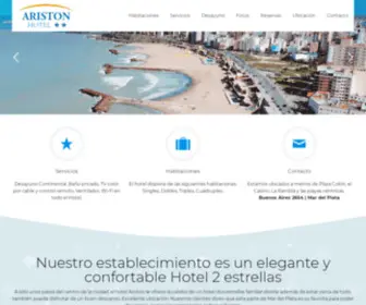 Hotelariston.com.ar(Hotel en Mar del Plata) Screenshot