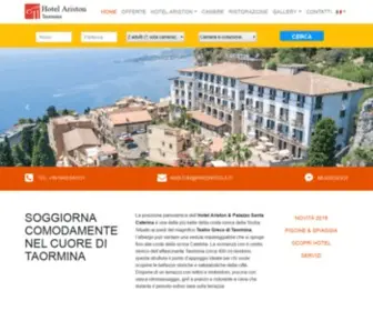 Hotelaristontaormina.it(Hotel Ariston SITO UFFICIALE) Screenshot