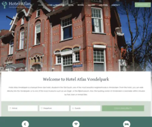 Hotelatlas.nl(Hotel Atlas Amsterdam) Screenshot