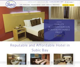 Hotelbahiasubicbay.com(Hotel Bahia) Screenshot