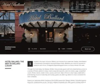 Hotelballardseattle.com(Hotel Ballard) Screenshot