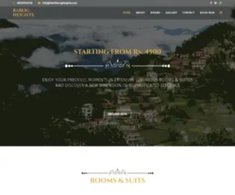 Hotelbarogheights.com(Barog Heights) Screenshot