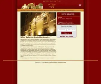 Hotelbellevueparis.com(Hotel Bellevue Paris Montmartre) Screenshot