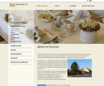 Hotelberki.hu(8-as főút) Screenshot