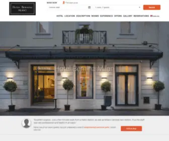 Hotelbernina.com(Hotel Bernina Milan Official Site) Screenshot
