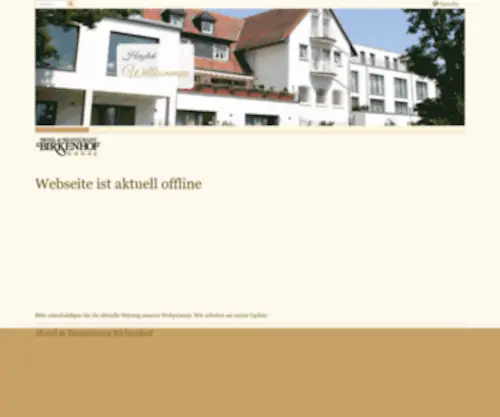 Hotelbirkenhof.de(Hotel und Restaurant Birkenhof in Hanau) Screenshot