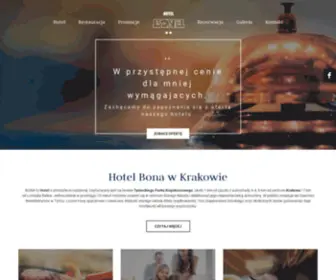 Hotelbona.com.pl(Hotel i Restauracja Bona w Krakowie) Screenshot