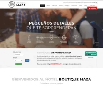 Hotelboutiquemaza.com(Hotel Boutique Maza) Screenshot