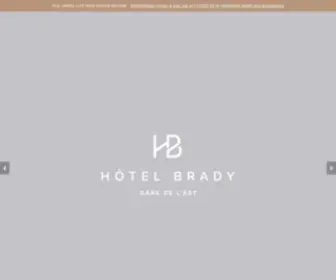 Hotelbrady.com(Hôtel Brady) Screenshot