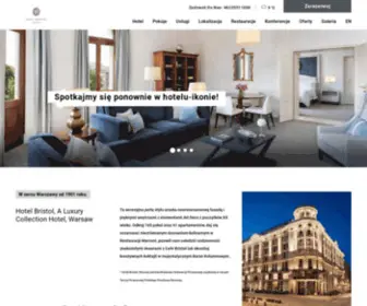 Hotelbristolwarsaw.pl(Hotel Bristol) Screenshot