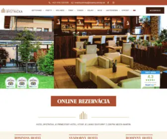 Hotelbystricka.sk(Hotel Bystrička) Screenshot