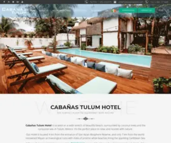Hotelcabanastulum.com(Cabanas Tulum Hotel has been reviewed by Tripadvisor as one of the 10 most breathtaking beach​) Screenshot