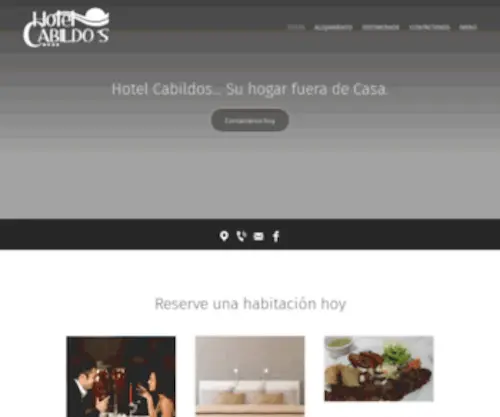 Hotelcabildos.com(Título del sitio) Screenshot