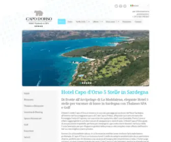 Hotelcapodorso.com(Hotel Capo d'Orso Thalasso & SPA 5 stelle lusso a Palau) Screenshot