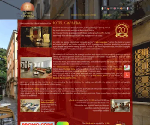 Hotelcaprera.it(OFFICIAL WEBSITE Hotel Caprera) Screenshot