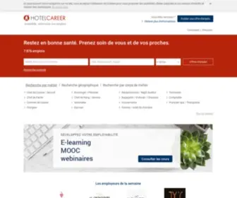 Hotelcareer.fr(Recrutement, emplois hôtellerie restauration tourisme en Suisse, France, Luxembourg) Screenshot