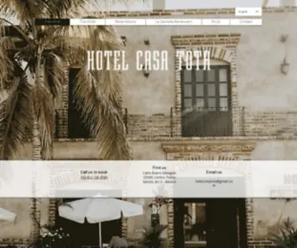 Hotelcasatota.com(Welcome) Screenshot