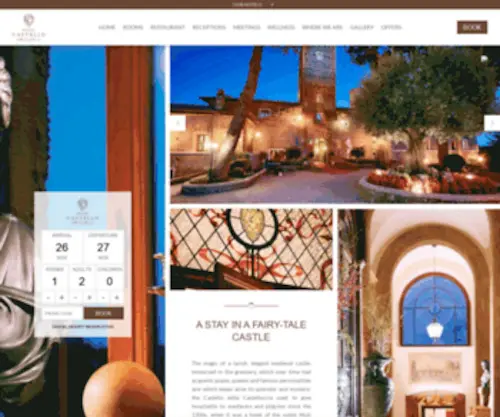 Hotelcastellucciarome.com(Il Castello della castelluccia) Screenshot
