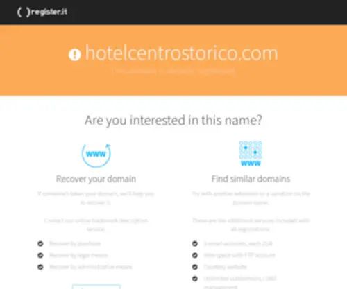 Hotelcentrostorico.com(Hotel centro città) Screenshot