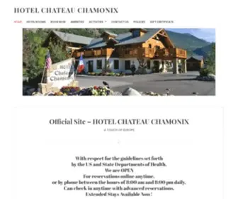 Hotelchateauchamonix.com(HOTEL CHATEAU CHAMONIX) Screenshot