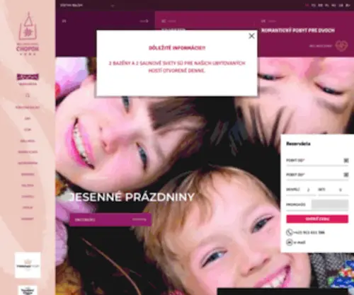 Hotelchopok.sk(Nízke Tatry) Screenshot